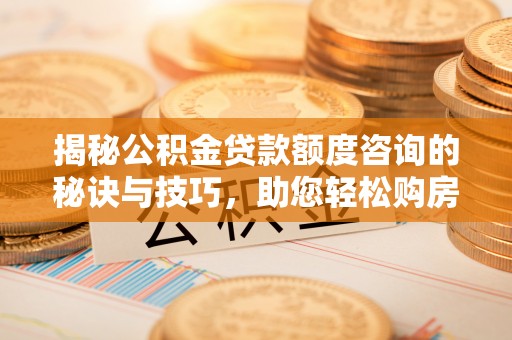 白朗揭秘公积金贷款额度咨询的秘诀与技巧，助您轻松购房！