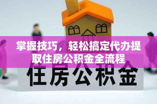 白朗掌握技巧，轻松搞定代办提取住房公积金全流程