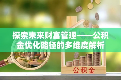 白朗探索未来财富管理——公积金优化路径的多维度解析