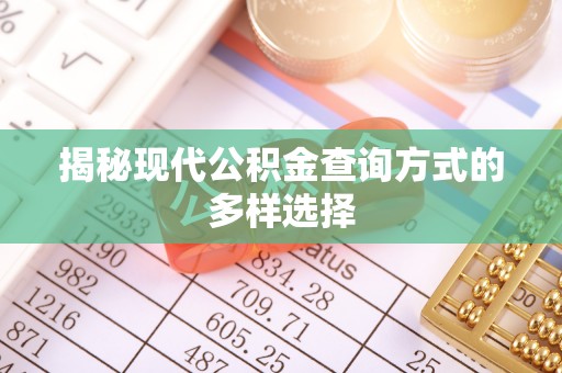 白朗揭秘现代公积金查询方式的多样选择